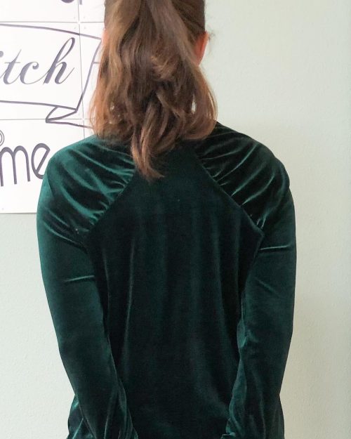 Shirt with pleated raglan sleeves - Image 2