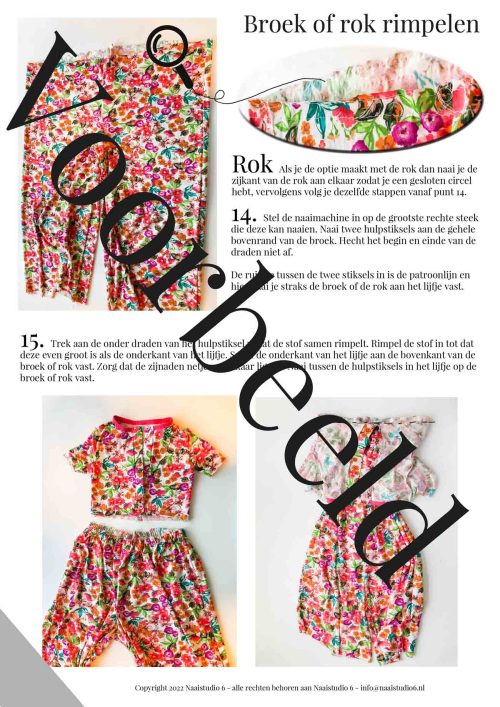 Jumpsuit child with wide pants or skirt | size 92 - 122 - Image 11