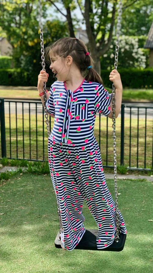 Jumpsuit child with wide pants or skirt | size 92 - 122 - Image 6