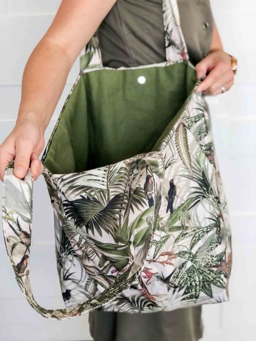Stijlvolle shopper draagtas naaien | Duidelijk PDF-patroon | Instructies & Video - Afbeelding 3