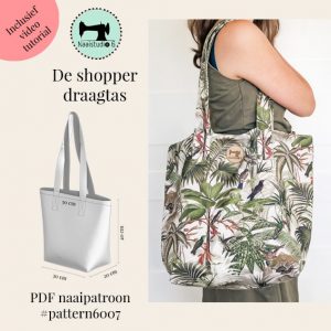 clo3d voorbeeld en foto van de shopper draagtas