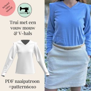 statement vouw mouw patroon dames