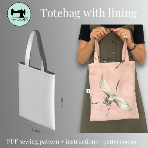 totebag met voering patroon