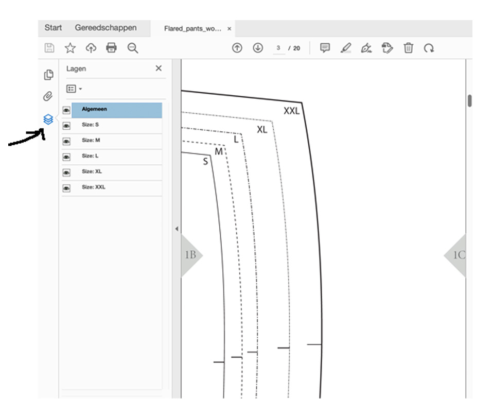 print by size in adobe