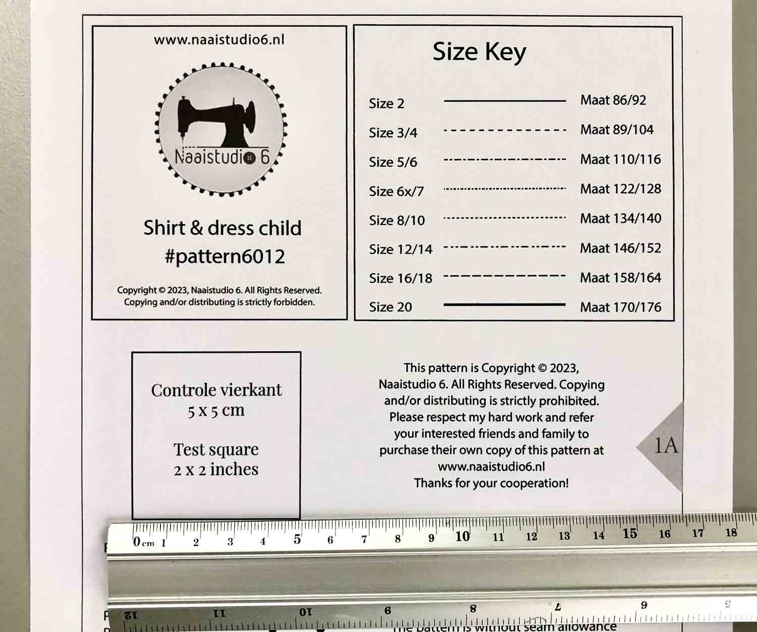 measure the control square with a ruler