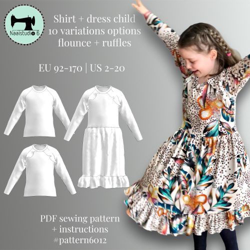 thumbnail patroon voor een jurk kind