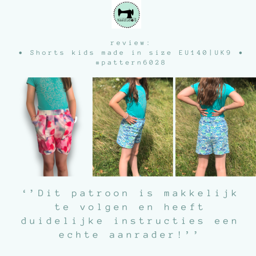 Korte broek kind pdf naaipatroon | Jongens en meisjes van 9 tot 16 jaar oud - Afbeelding 7
