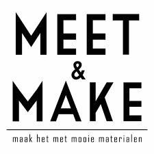 logo van de stoffenwinkel meet and make in leiden
