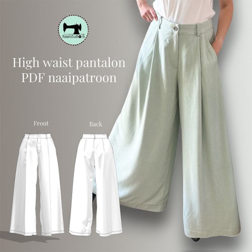 Flared pants with high waist size S - XXL (kopie)