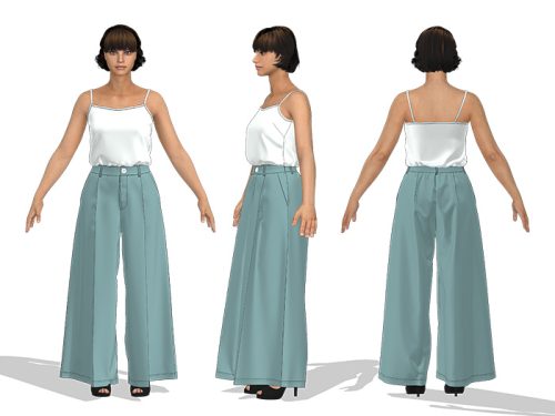 Flared pants with high waist size S - XXL (kopie) - Image 6